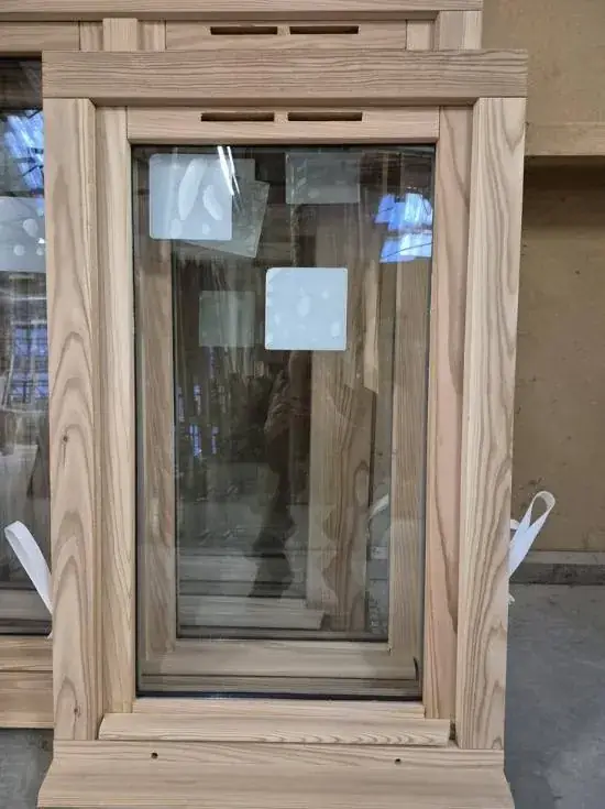 Chantier fenêtre bois DMS Menuiseries